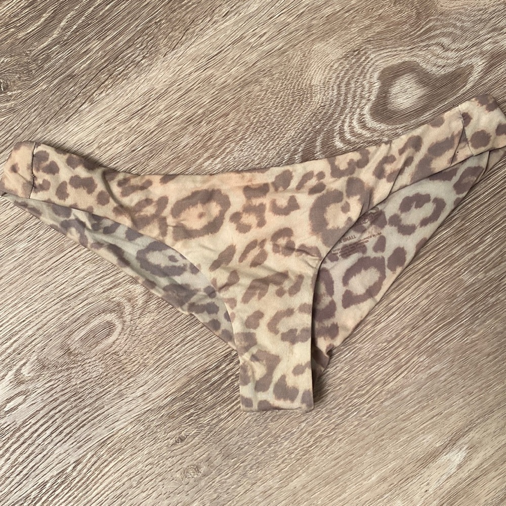 Frankie’s Swim wear leopard cheeky bikini bottoms XS